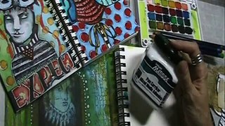Pam Carriker's Mixed Media Adhesive by Derivan Matisse Product Demo