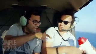 Picking up girl in A Helicopter prank