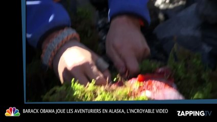 Barack Obama joue les aventuriers en Alaska, l'incroyable vidéo
