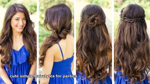 cute simple hairstyles for parties