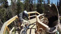 Downhill mountain biking Go Pro HD Helmet Cam Winter Park Colorado Trestle