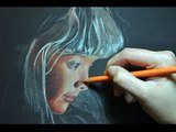 Candlelight Portrait in Colored Pencil (Time Lapse)