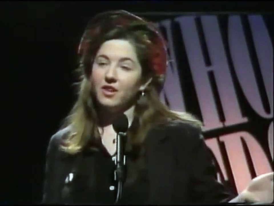 A 19 year old Victoria Coren doing stand-up comedy