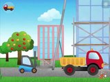 Construction Vehicles Cartoon for Children - Construction Game with Dump Trucks and Diggers for Kids