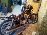 moto 125 suzuki bobber fabrication maison parti 1