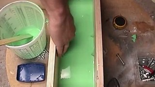 Mold Making with Silicone: 2 piece mold with alginate parting line