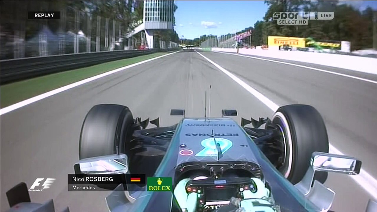 أحتراق محرك روزبرغ فى مونزا 2015