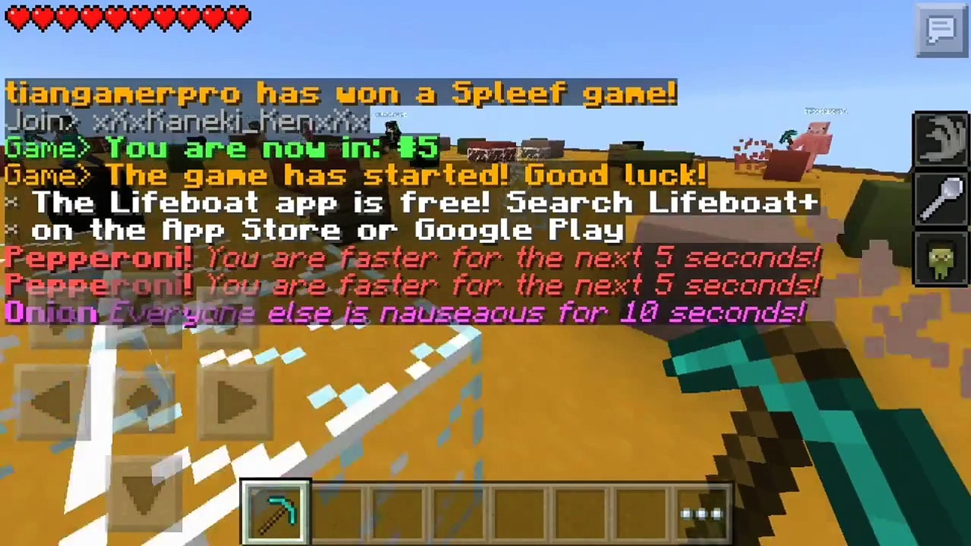 0 11 1 That Was Easy Minecraft Pe Spleef 1 Video Dailymotion