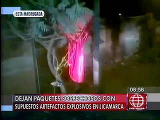 SJL: Policía detona dos granadas dejadas por desconocidos en Jicamarca