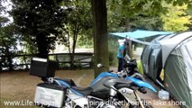 Italy Lago d'Iseo, visiting Bergamo and capital Milan with cathedral Duomo on BMW R1200GS motorbike