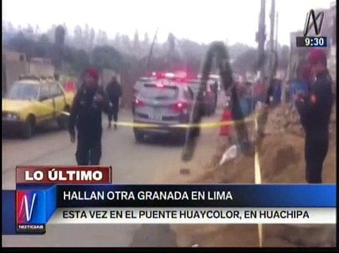 En Huachipa también se encontraron dos artefactos explosivos