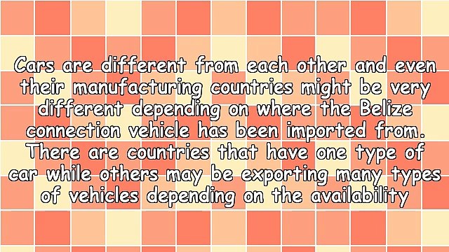 Different Types Of Belize Connection Vehicles