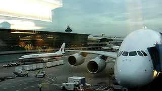 Brad's A380 First Flight -- Prepare for Takeoff