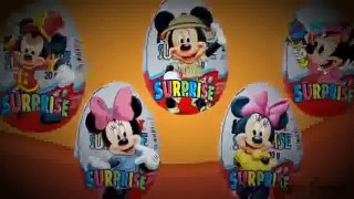 Mickey Kinder Surprise Eggs Frozen Top Cartoons Babies Song | Fan Made