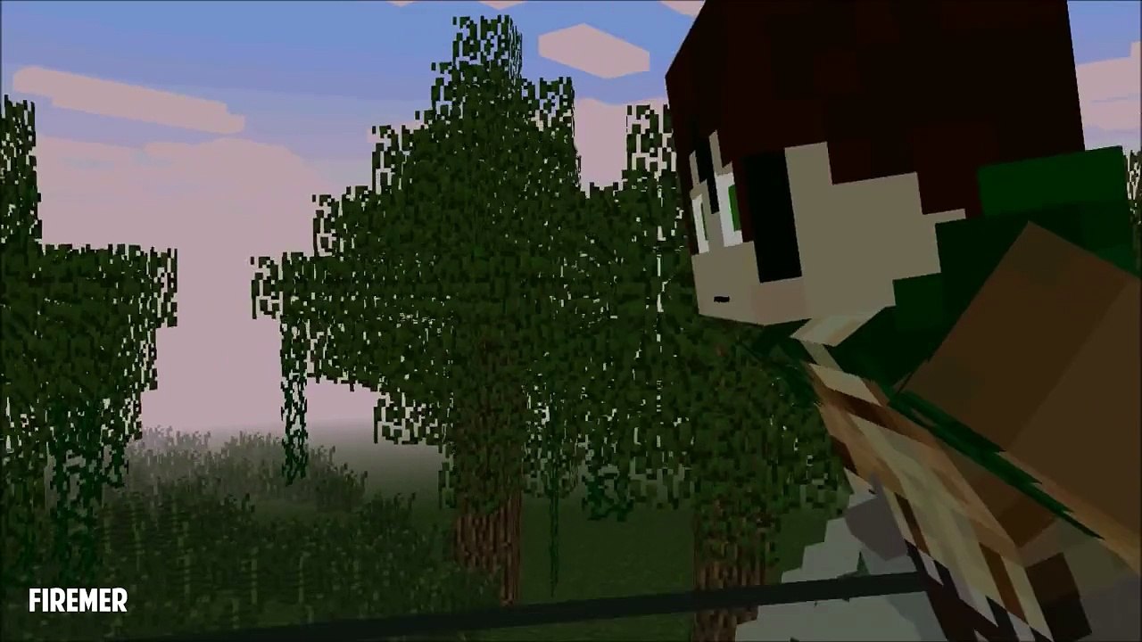 Attack on Titan Minecraft Animation 1