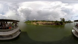 Boat Safari in Uganda With Tons Of Elephants & Hippos (360° VR)