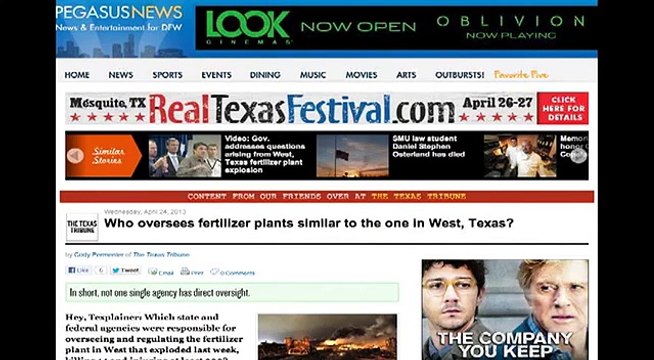 Motive for Texas Fertilizer Plant Missile: Ammonium Nitrate for Future False Flags