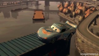 Biggest Track Dinoco McQueen Race without brakes Disney pixar cars by onegamesplus