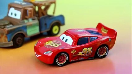 Rescue Squad Mater & Rescue Squad McQueen fight Radiator Springs on Fire & Woody