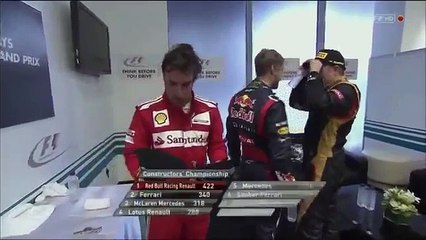 Kimi Raikkonen Prior to the Podium Ceremony - Abu Dhabi GP 2012