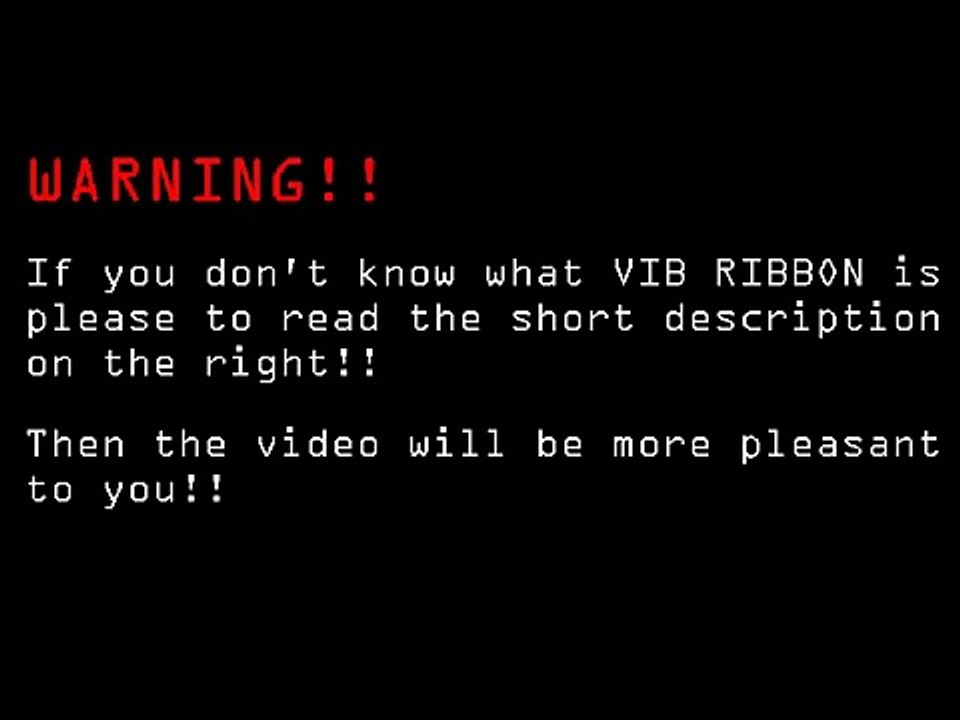 Vib-Ribbon Animation