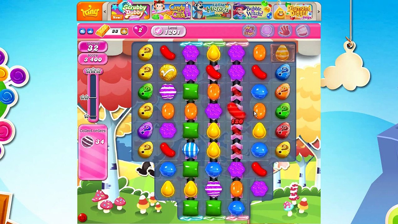 Candy Crush Saga Level 1201 Score 111 300 by Funny❣