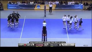 Penn State vs Stanford NCAA Volleyball 2013 [Set 4]