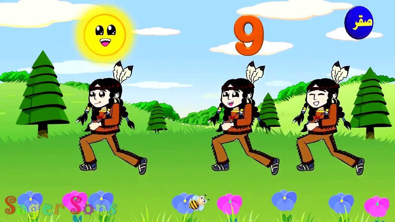 Ten little Indians 3D Animation Nursery Rhymes - Cartoon/Animated Rhymes For Kids