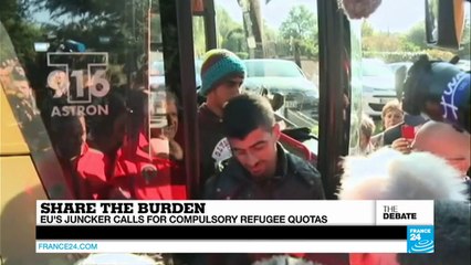 Share the burden: EU's Juncker calls for compulsory refugee quotas (part 1)