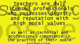 CODE OF ETHICS for TEACHERS