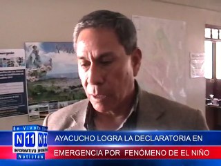 Download Video: N11 Informativo AYACUCHO LOGRA LA DECLARATORIA DE EMERGENCIA POR EL FENOMENO DE EL NIÑO