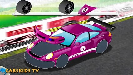 SPOTR CAR Cars  Trucks for kids  PUZZLES GAME  CARSKIDS TV