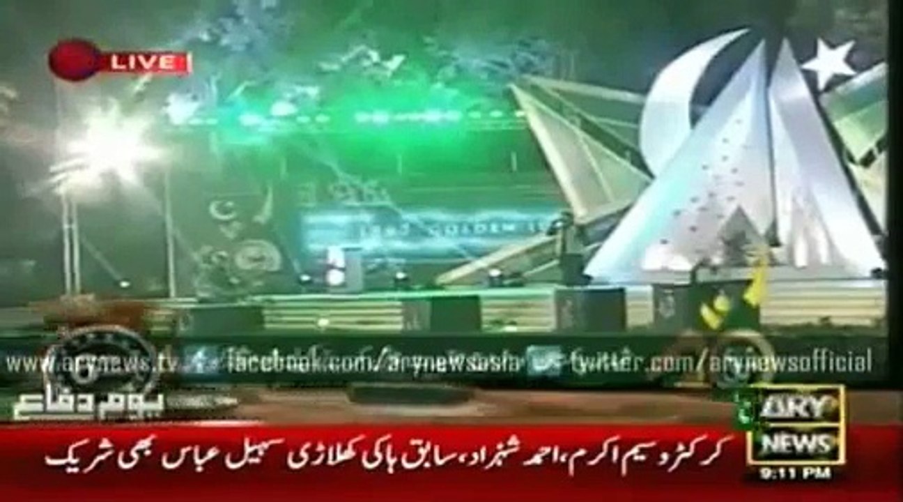 Army Generals & Ahmed Shahzad Crying On ‘O Yaaro Mera Yaar Na Raha’ Song on 6 September