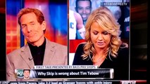 Michelle Beadle sets Skip Bayless straight on First Take regarding Tim Tebow.
