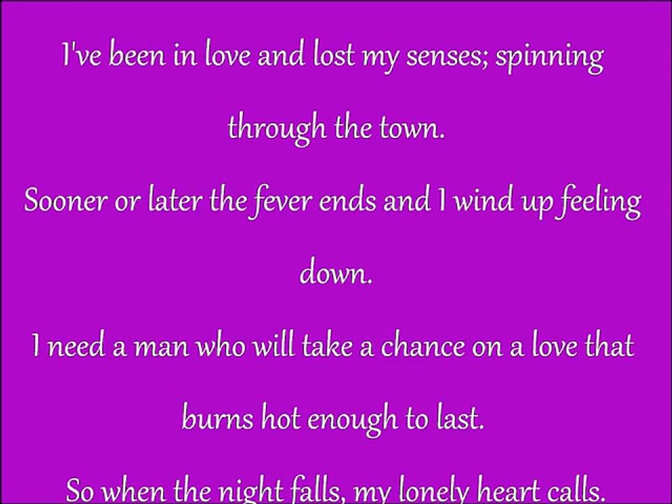 Lovestruck - I Wanna Dance With Somebody W  Lyrics
