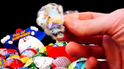 Download Video: Huge Toy Surprise Kinder egg Play-Doh Flintstones FROZEN Disney Peppa AngryBirds Giant Jak