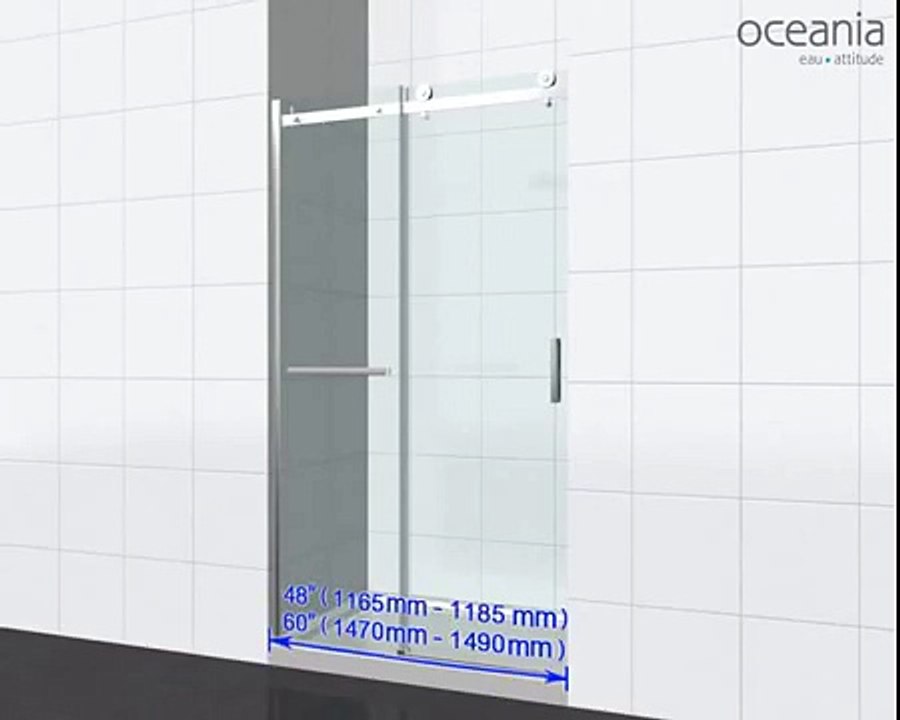 OCEANIA Installation porte de douche PBSD / Installation video glass shower door PBSD