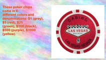 1000 Las Vegas Nevada Casino Table Poker Chips Set New