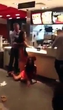Drunk girl gets told off for being a slut - Mcdonalds