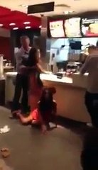 Drunk girl gets told off for being a slut - Mcdonalds