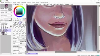 [Speed drawing] Girl in Paint Tool Sai [Part2]