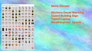 Stickers Decal Warning Guard Bulldog Sign Tablet Laptop Weatherproof Sports