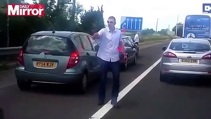 Road Rage - Abuse at drivers using the hard shoulder to escape queues
