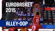 Tsintsadze Lobs it to Sanikidze for the Alley-Oop! - EuroBasket 2015