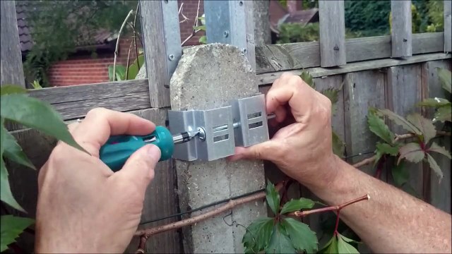 POSTFIX Hanging Basket Brackets for CONCRETE FENCE POSTS - Installation