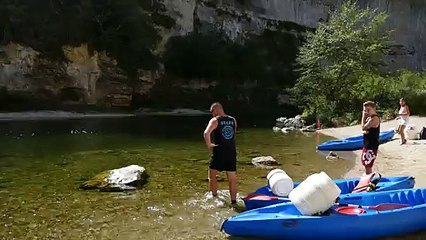 Tentative de record du monde de ricochet avec un smatphone