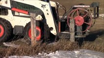 Pulling Wood Fence Posts with Dakota Wire Winder and Post Puller