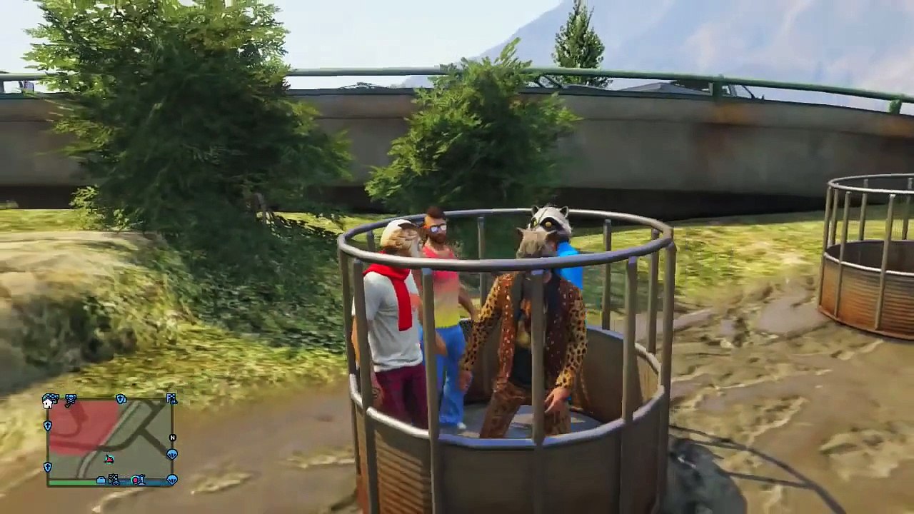 VanossGaming GTA 5 Online Funny Moments - The Zoo, Finding a Horse, Poop Tunnel, Crazy Taxi Driver!