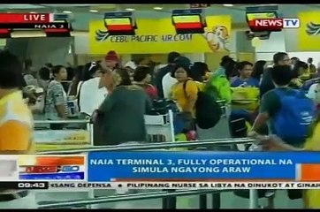 NTG: Unang int'l flight na lalapag sa NAIA Terminal 3, nakatakda mamayang gabi