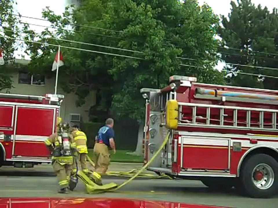 El Camino Apartment Fire with Rescue